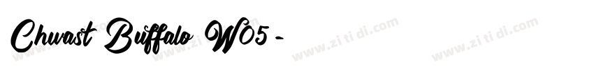 Chwast Buffalo W05字体转换